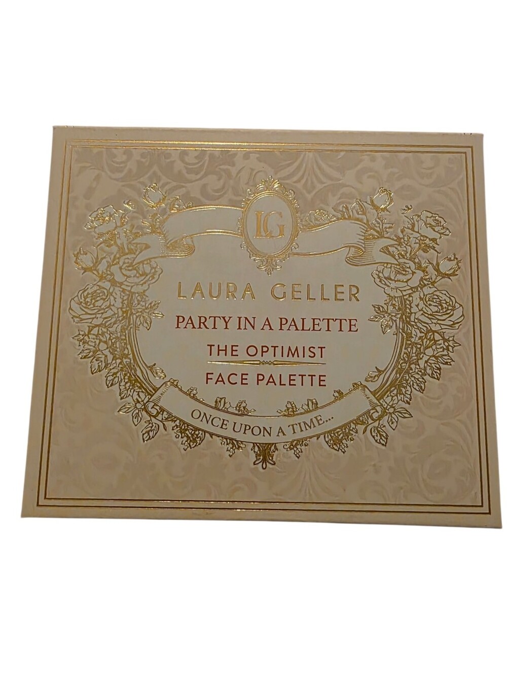 Laura Geller The Optimist Face Palette in Cream and Gold Decorative Case